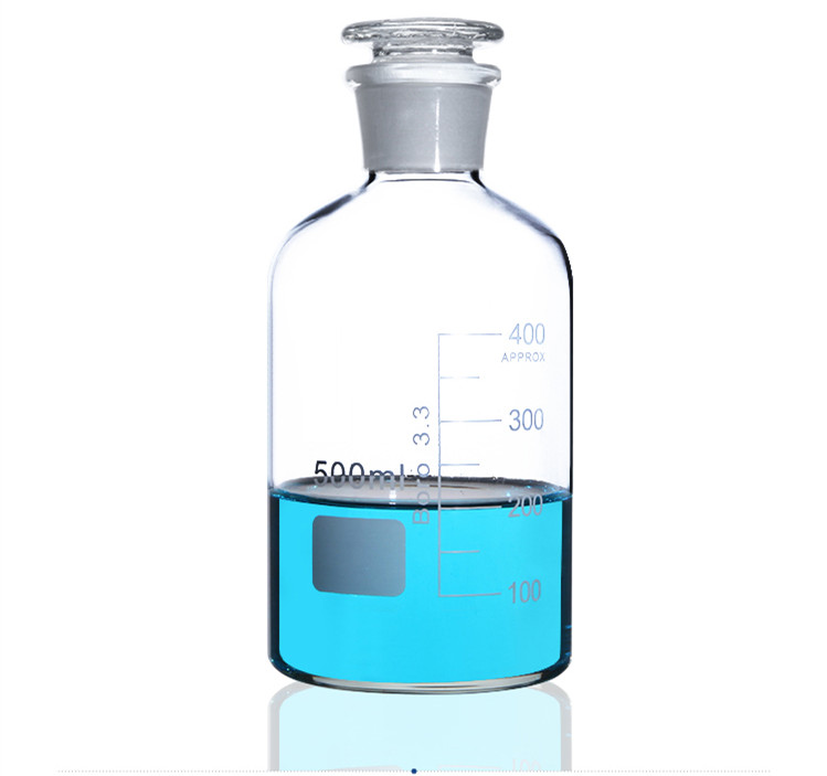 High borosilicate white big mouth 3.3  reagent bottle 