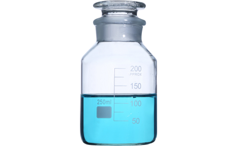 Neutral material white big mouth transparent reagent bottle